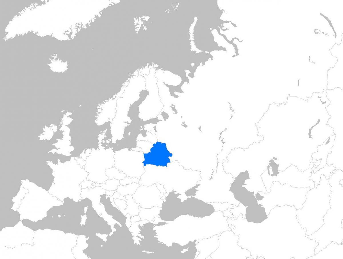 Mapa ng Belarus sa europa
