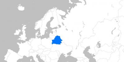 Mapa ng Belarus sa europa