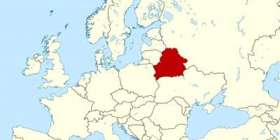Belarus lokasyon sa mapa ng mundo
