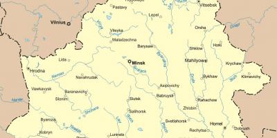 Mapa ng belorussia